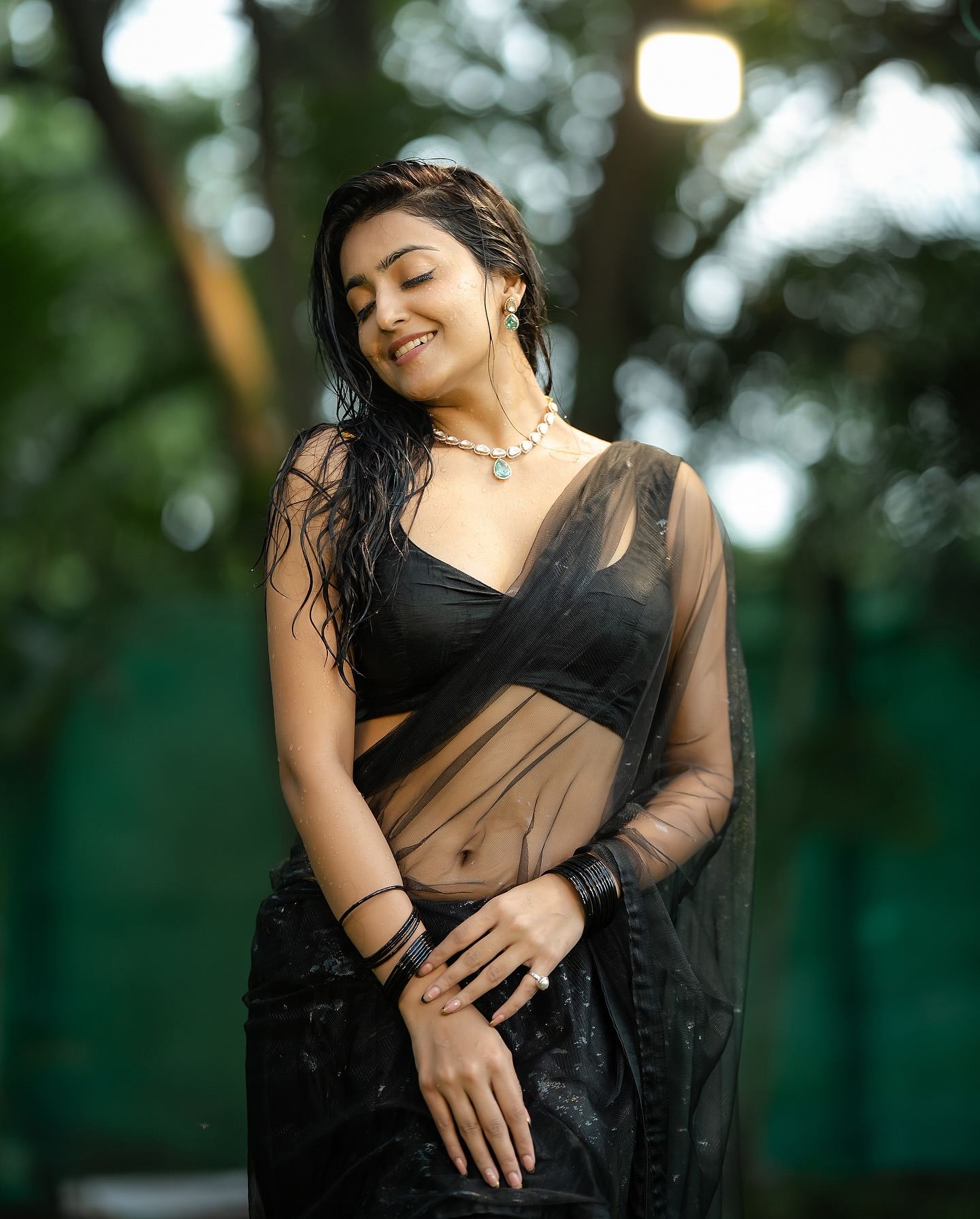 Avantika Mishra rain kissed look captured with red hot stylish vibes.