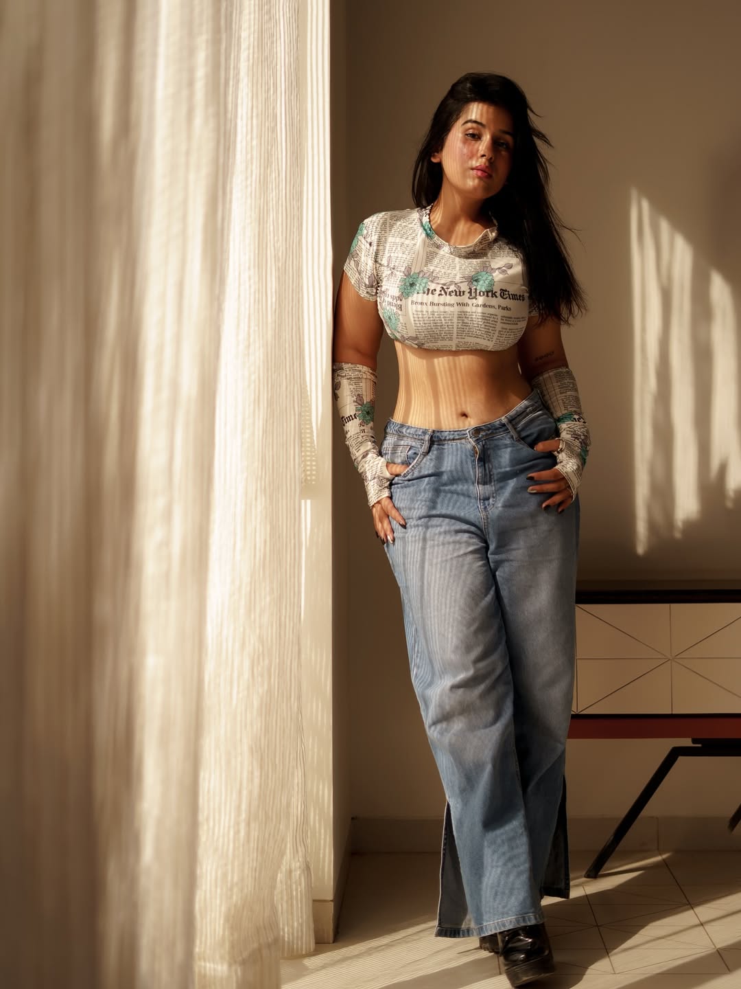 Hot and unique style defines Rhythm Soni’s latest photoshoot.