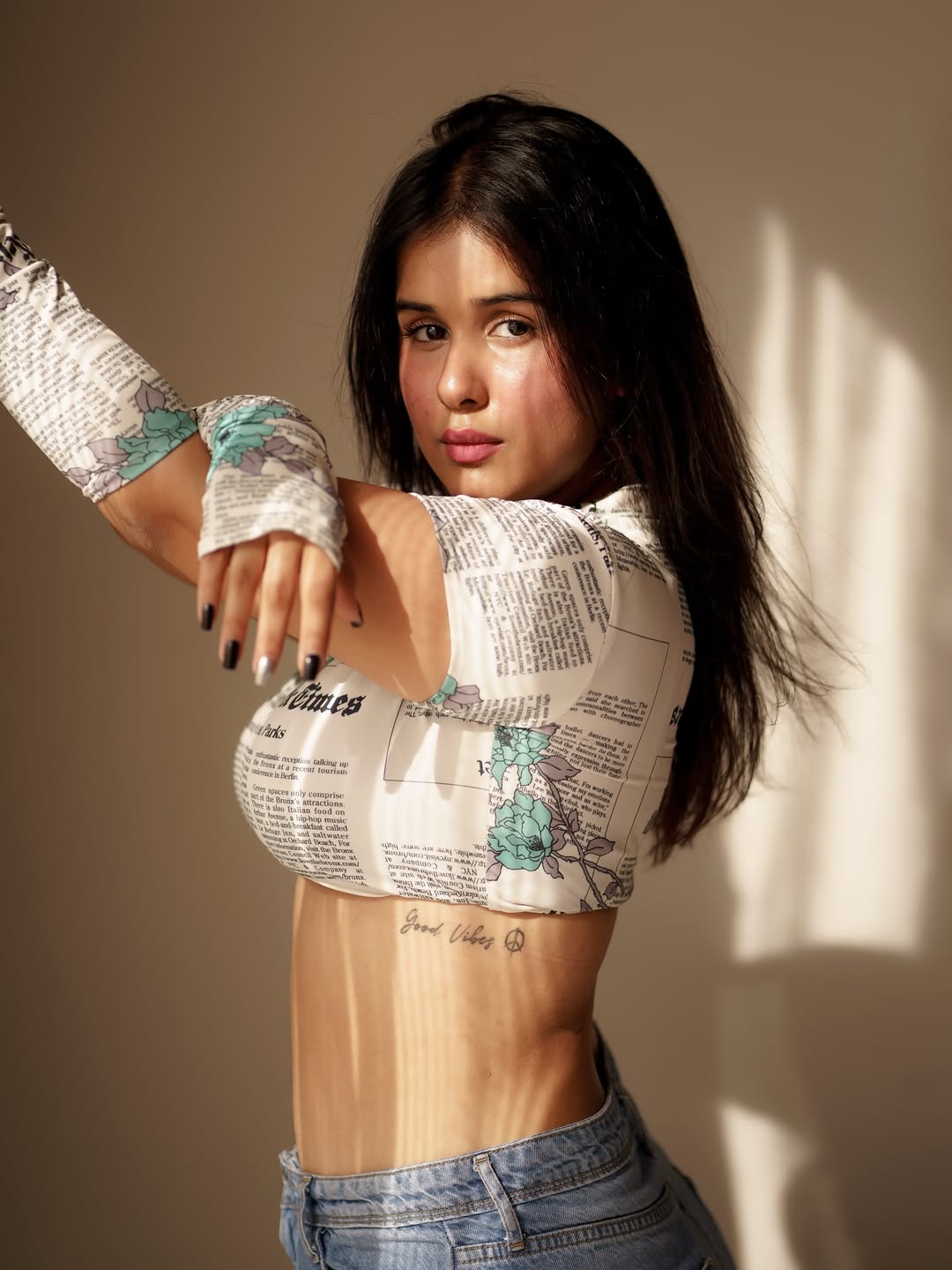 Rhythm Soni stuns fans with hot, unique outfit choices.