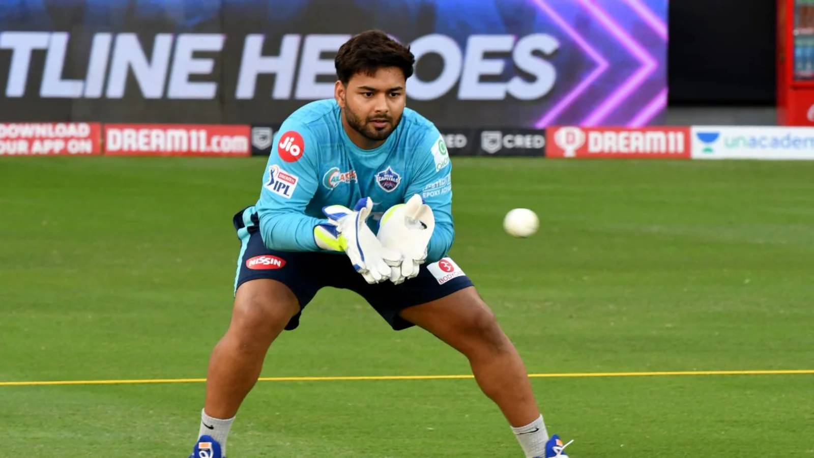 Rishabh Pant practicing before comeback