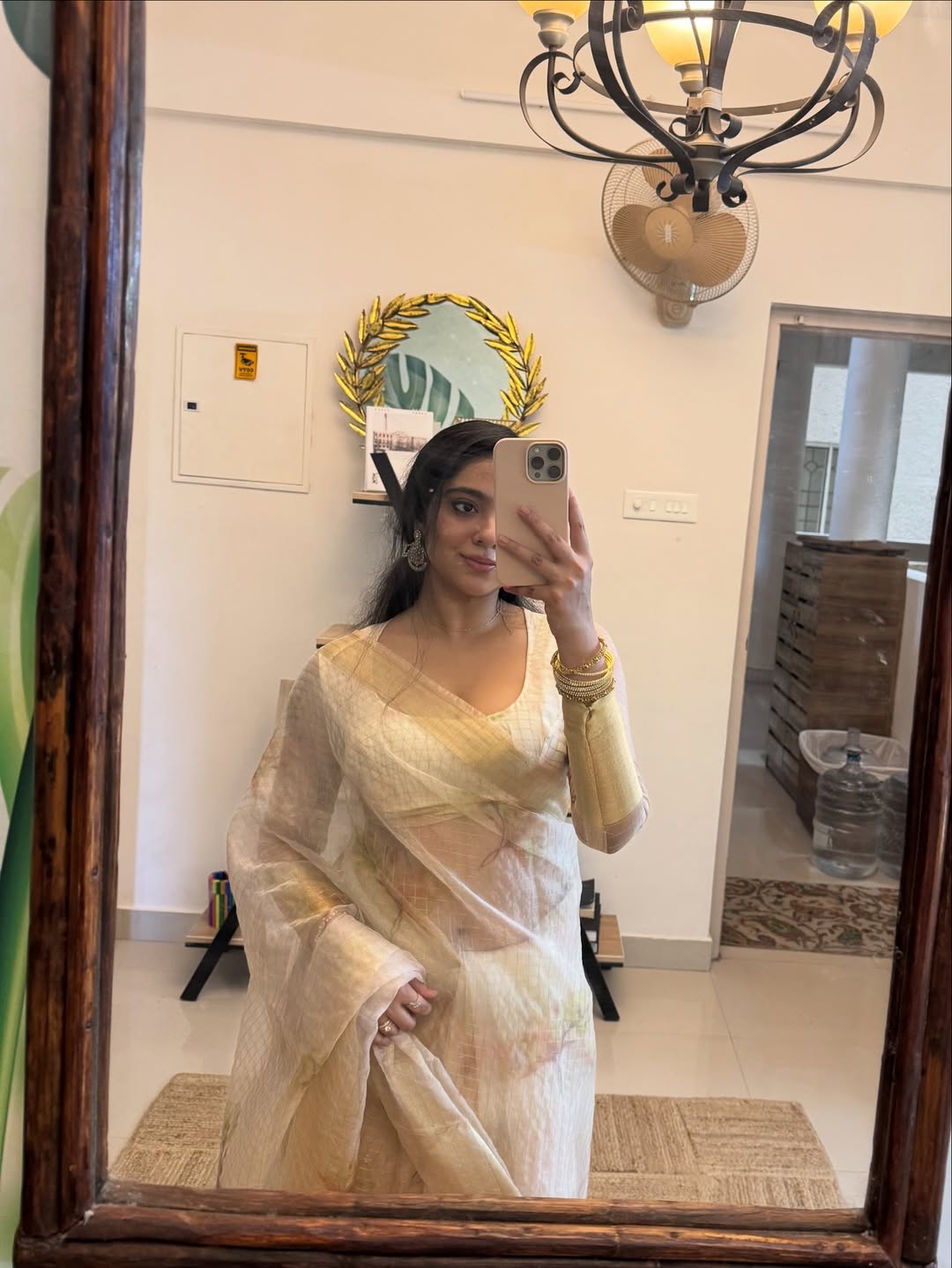 Elegant drape and style by Sana Althaf in saree