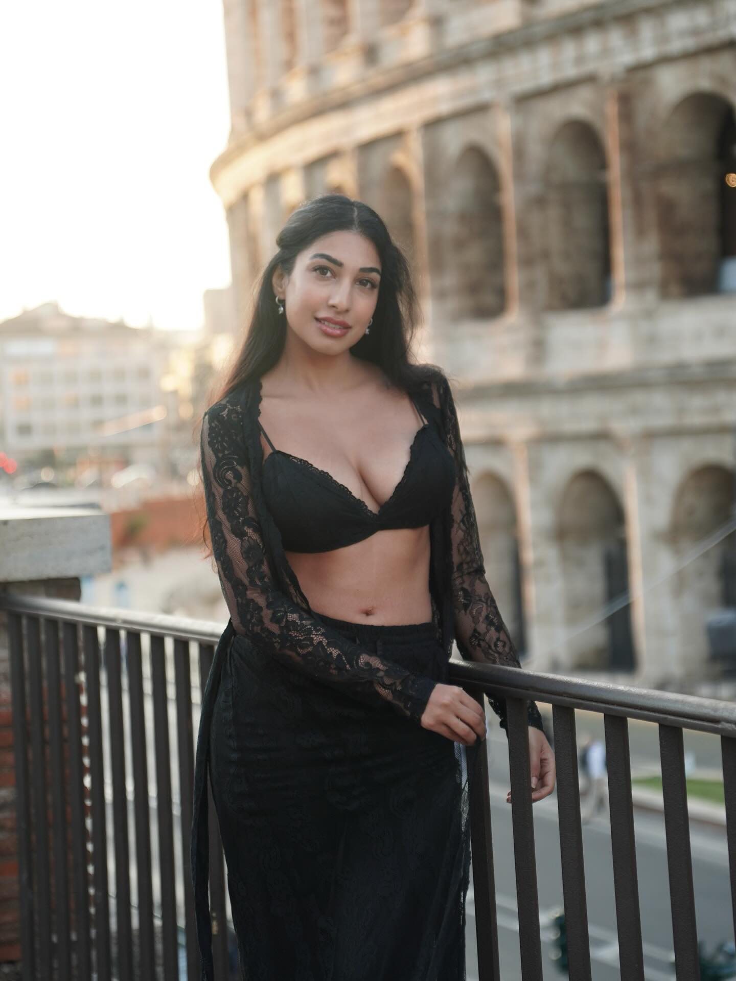 Shifa Jowhar Sexy Black Lace Glam Photoshoot