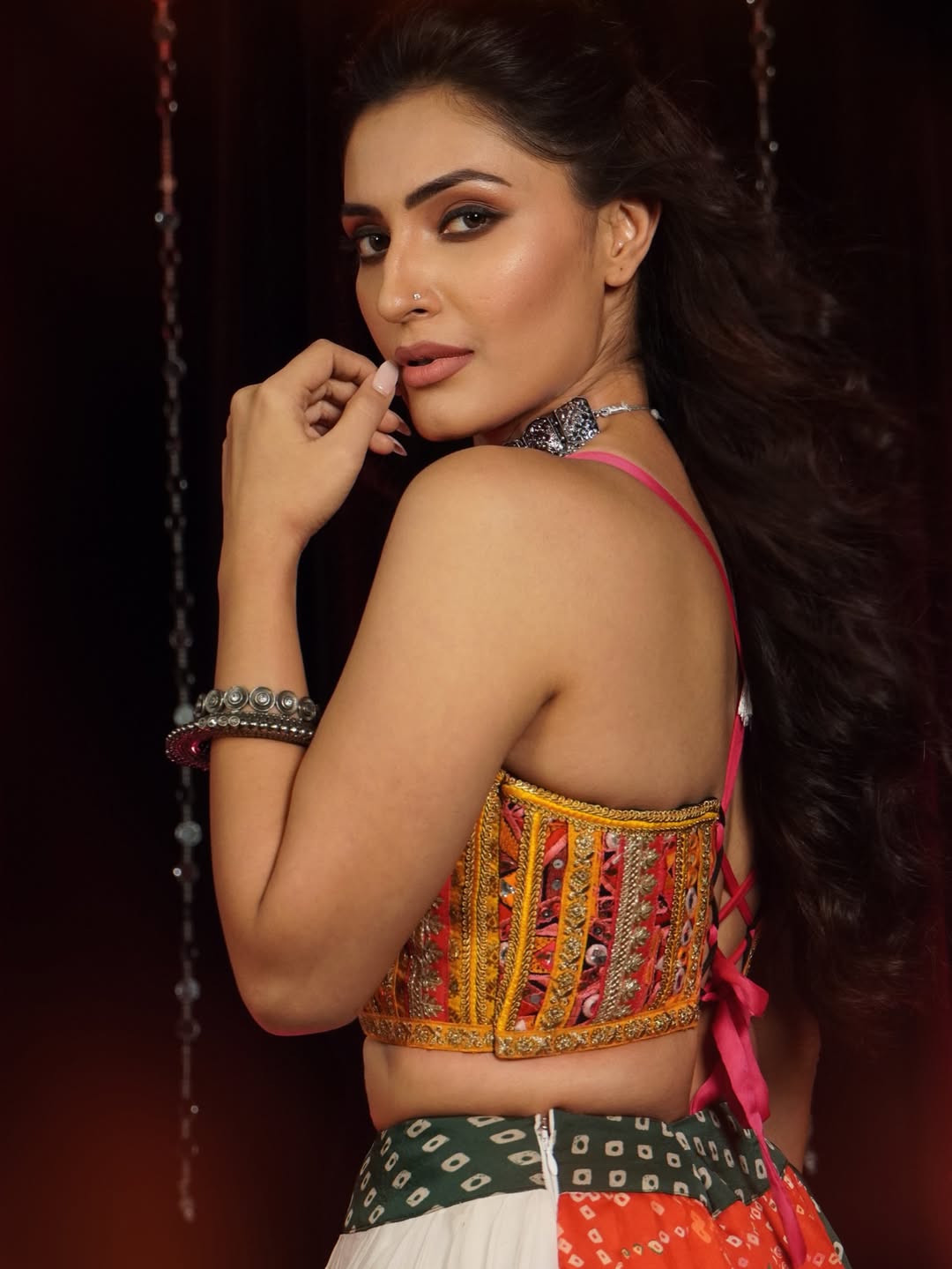 Shivangi Verma Twirls In A Multi-Colored Lehenga