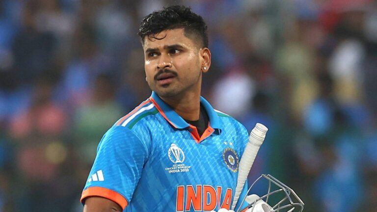 Shreyas Iyer walks off after dismissal