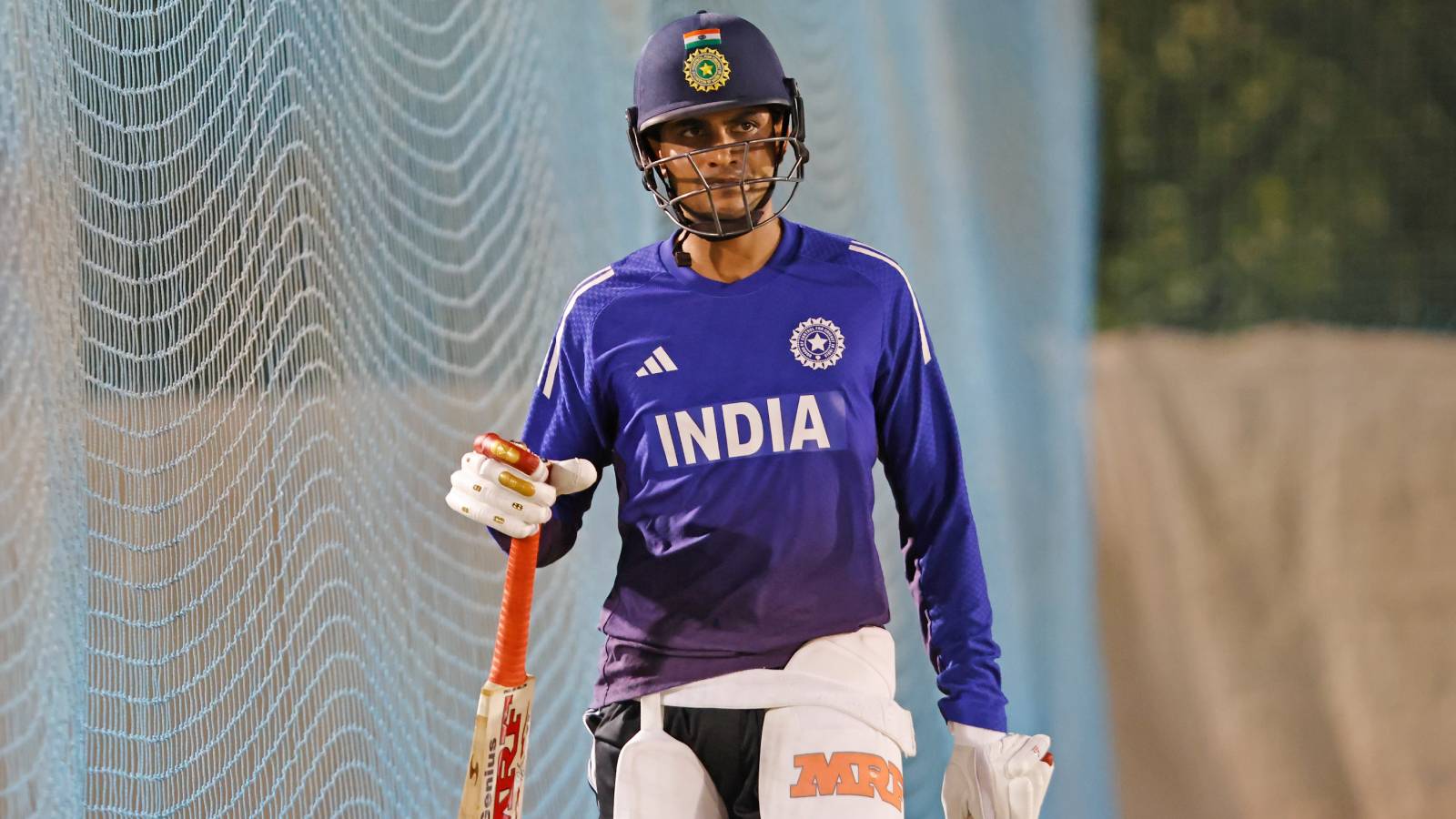 Shubman Gill walks back after getting out
