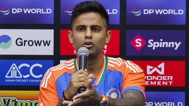 Suryakumar Yadav at press conference 2025