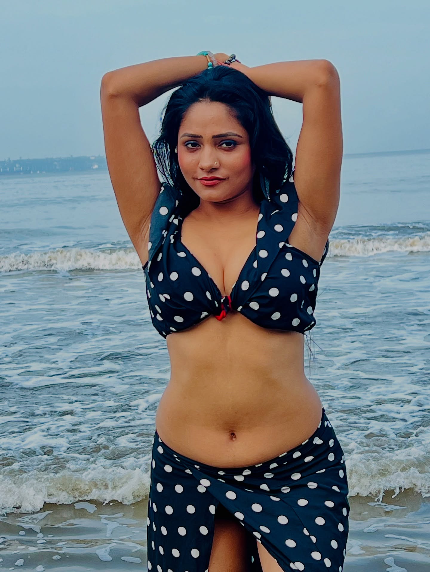 Swetha Sharma Flaunts Curves In Polka Dot Glam