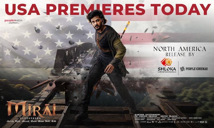 Teja Sajja Mirai USA Premieres