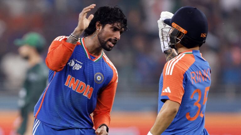 Tilak Varma batting vs Pakistan in T20I