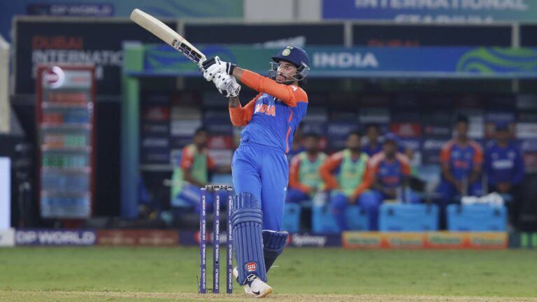 Tilak Varma celebrates win vs Pakistan