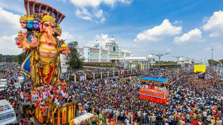 Traffic curbs for Hyderabad Ganesh Nimarjan