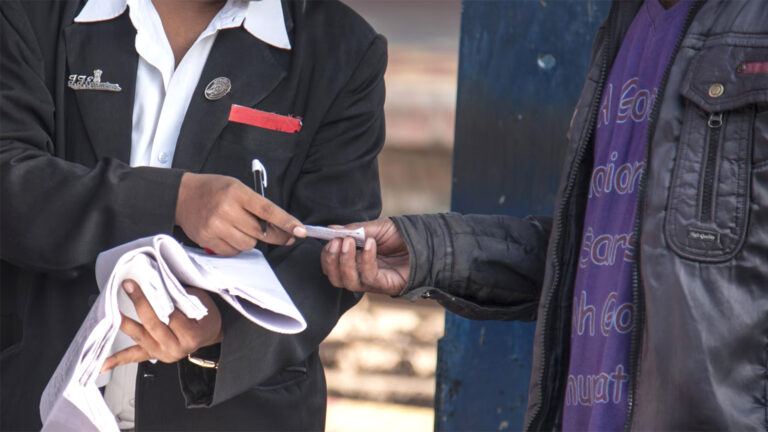 Train ticket checker misuse incident