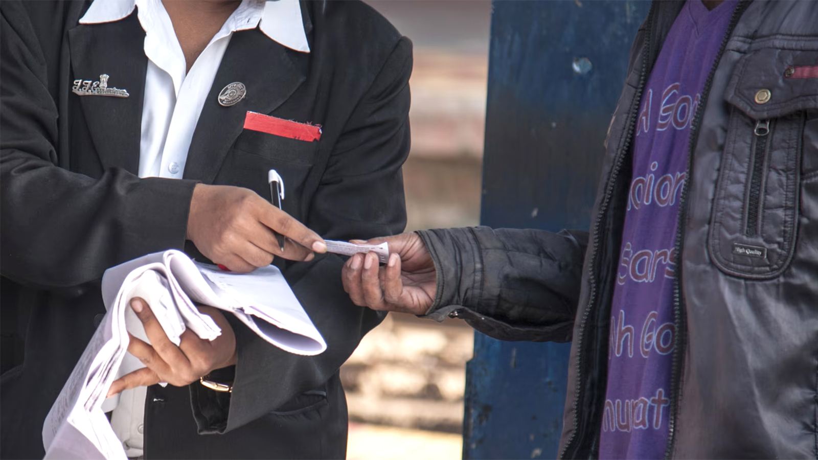 Train ticket checker misuse incident