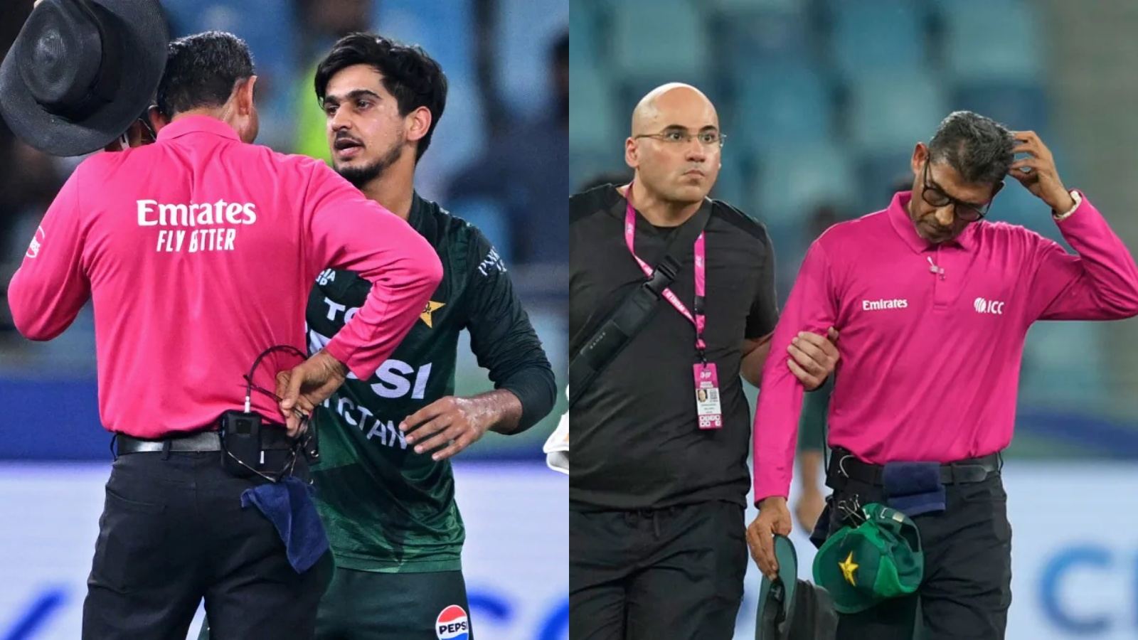 Umpire injured in Asia Cup 2025