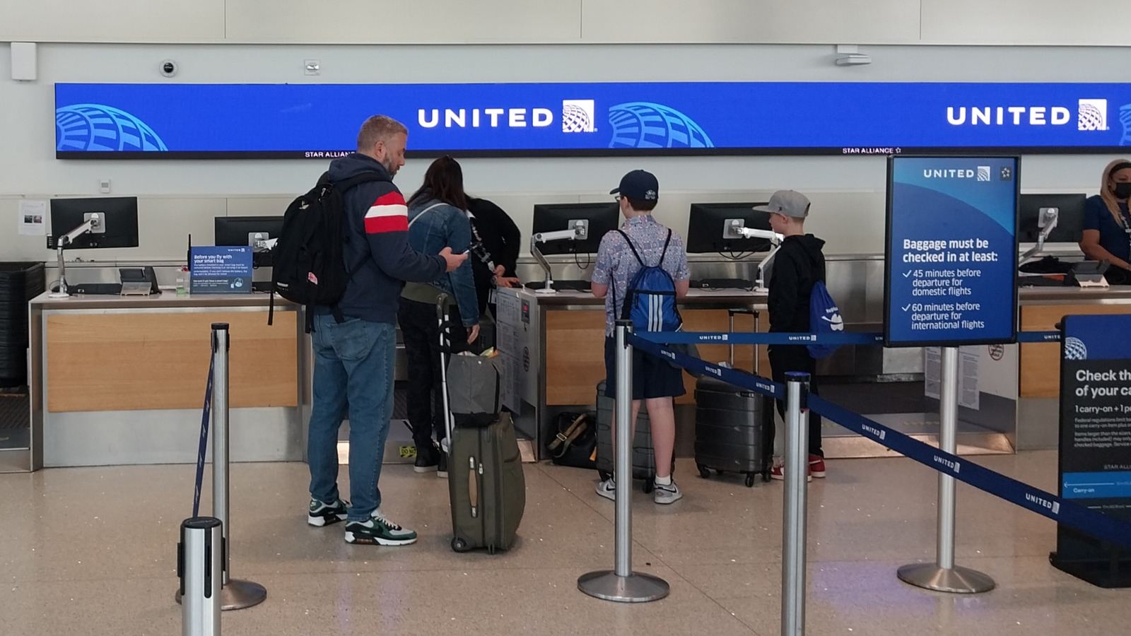 United Airlines passenger in flight issue