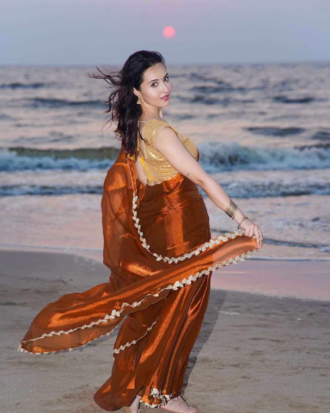 Varsha Rekhate's Hair Blowing In The Sea Breeze