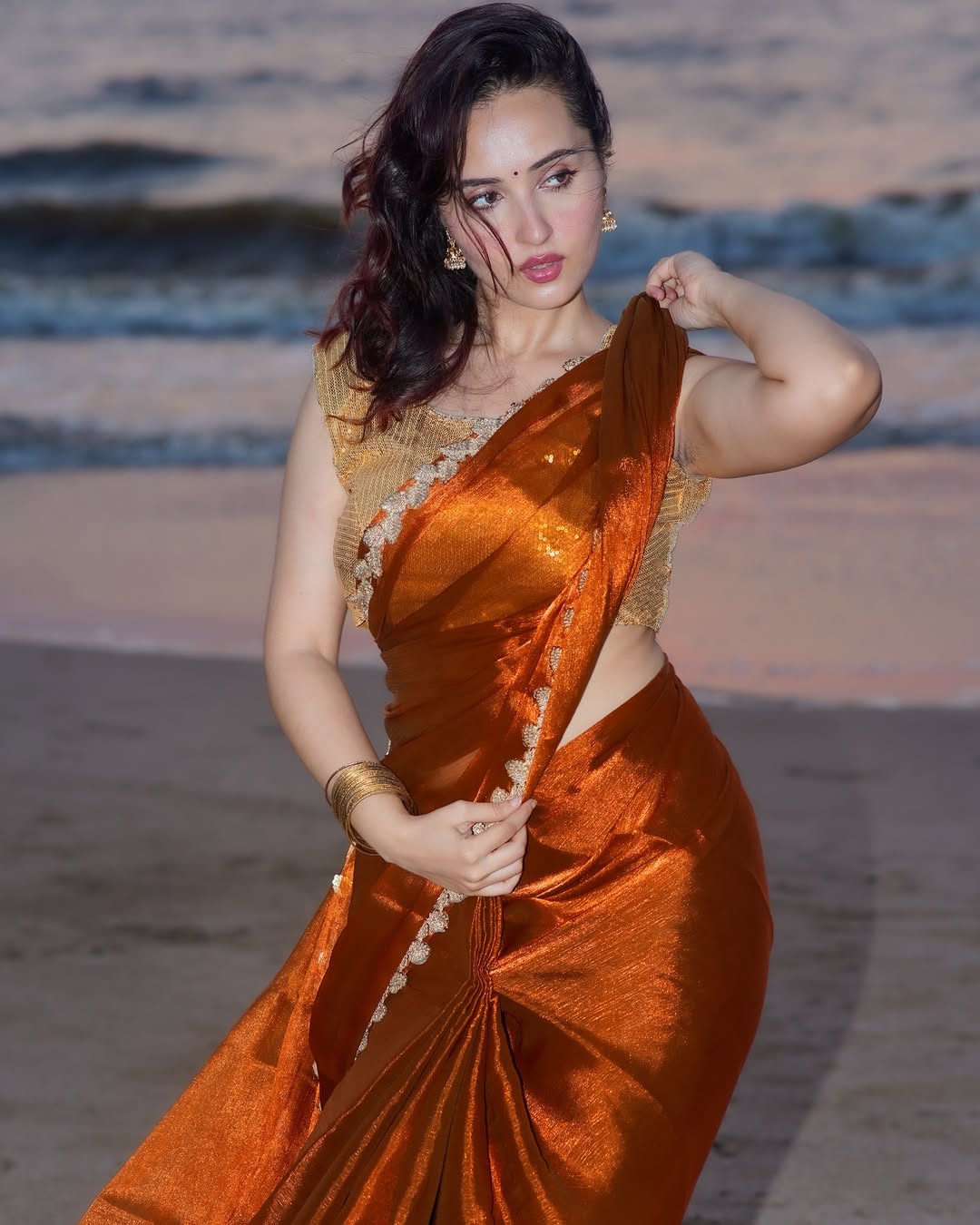 A Candid And Happy Shot Of Varsha Rekhate