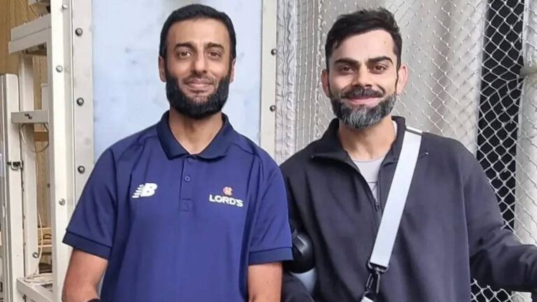 Virat Kohli practicing at Lord’s nets
