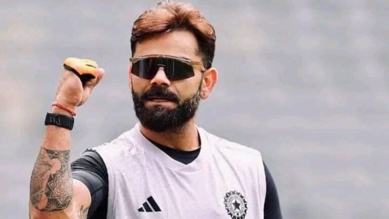 Virat Kohli training during fitness test