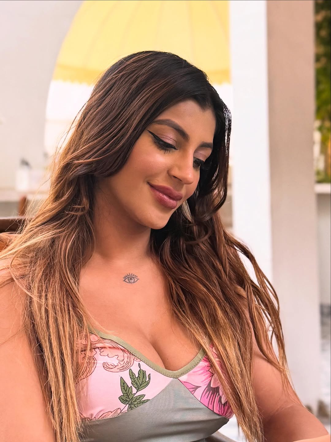Tattooed and glamorous appearance defines Yashika Aannand’s bold style.