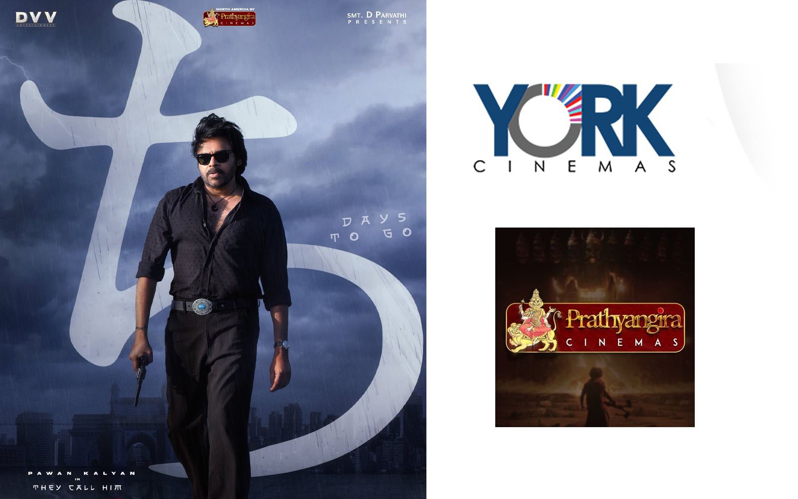 York Cinemas issues legal warning to Prathyangira Cinemas over Pawan Kalyan’s OG Canada release