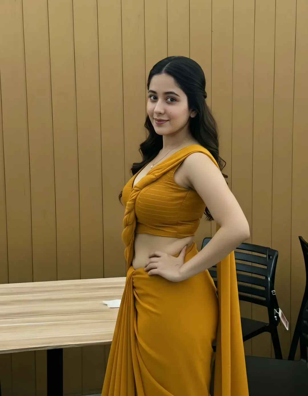 Aastha Stuns In Elegant Saree Photoshoot