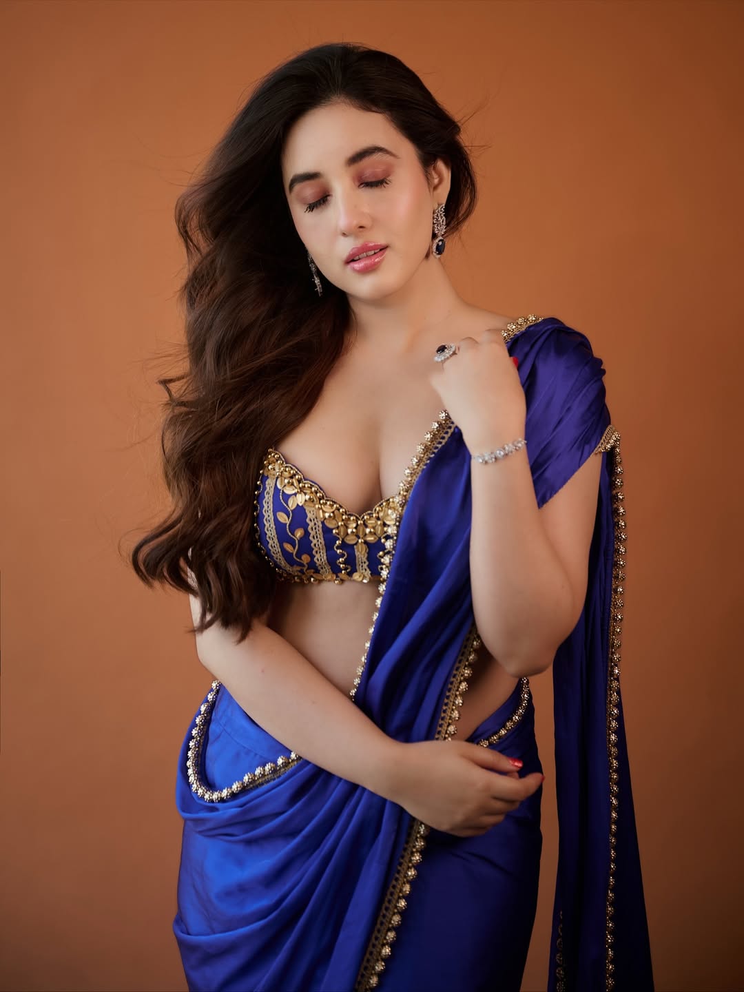 Aditi Budhathoki Poses Gracefully In Saree