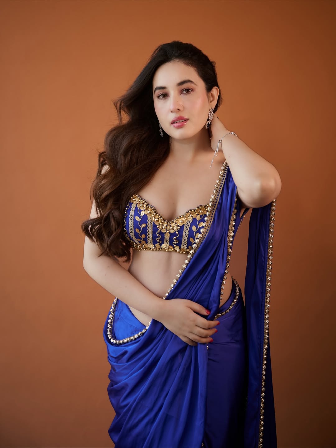 Aditi Budhathoki Bold Saree Fashion Shoot