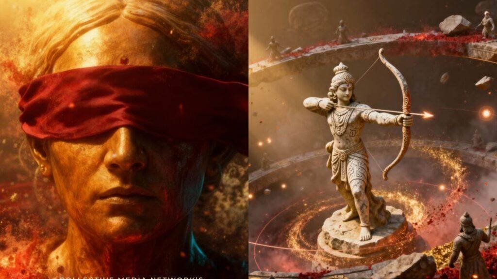 AI-powered Mahabharat poster