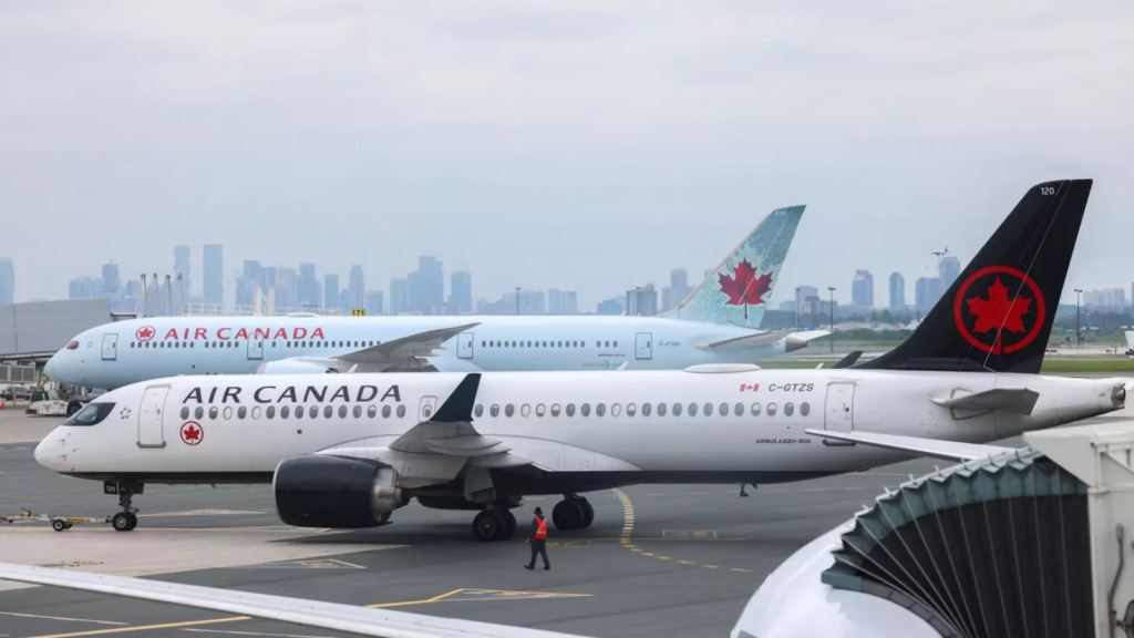 Air Canada 737 and Airbus collision