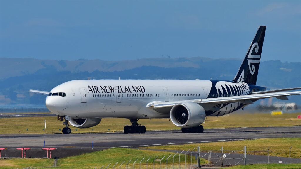 Air New Zealand Boeing 777 on runway