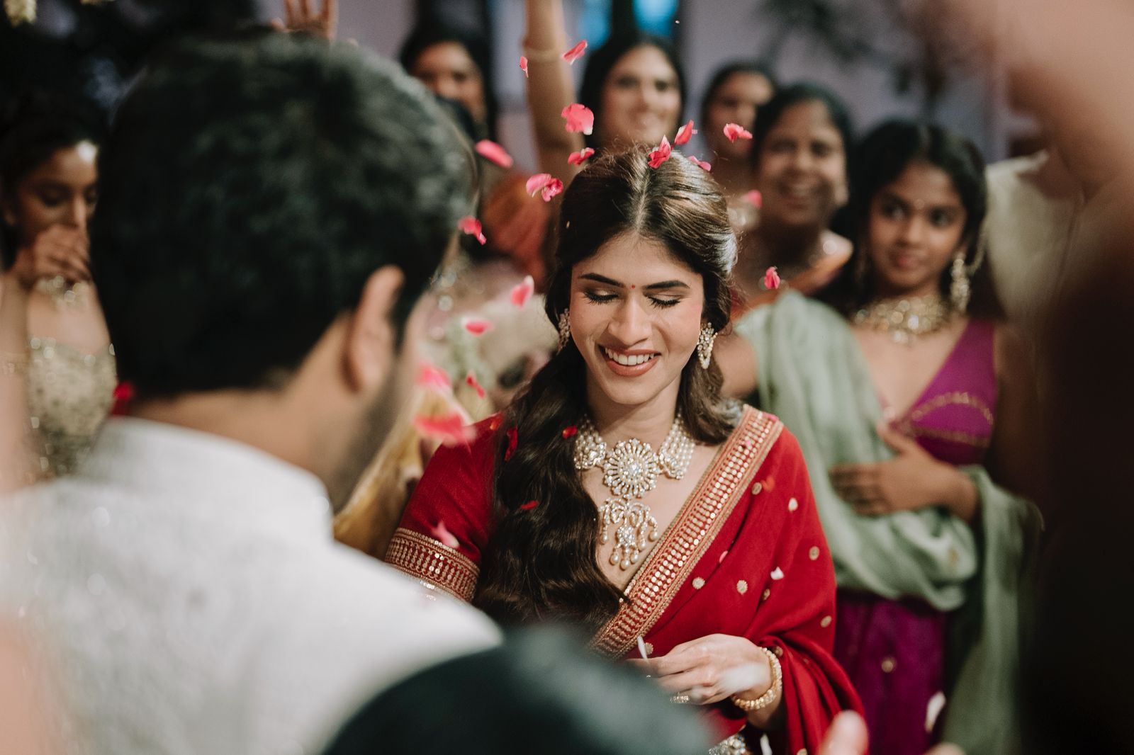 Allu Sirish Smiling At Engagement Function