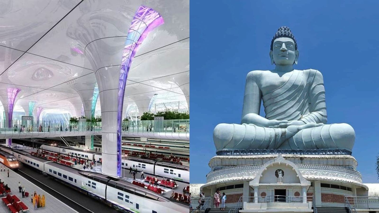 Amaravati mega railway terminal project