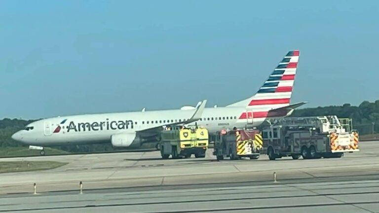 American Airlines plane emergency landing