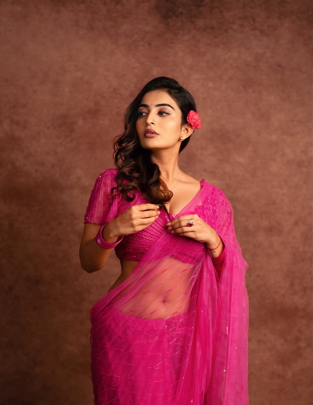 Ananya Nagalla Flaunts Grace In Pink Hue