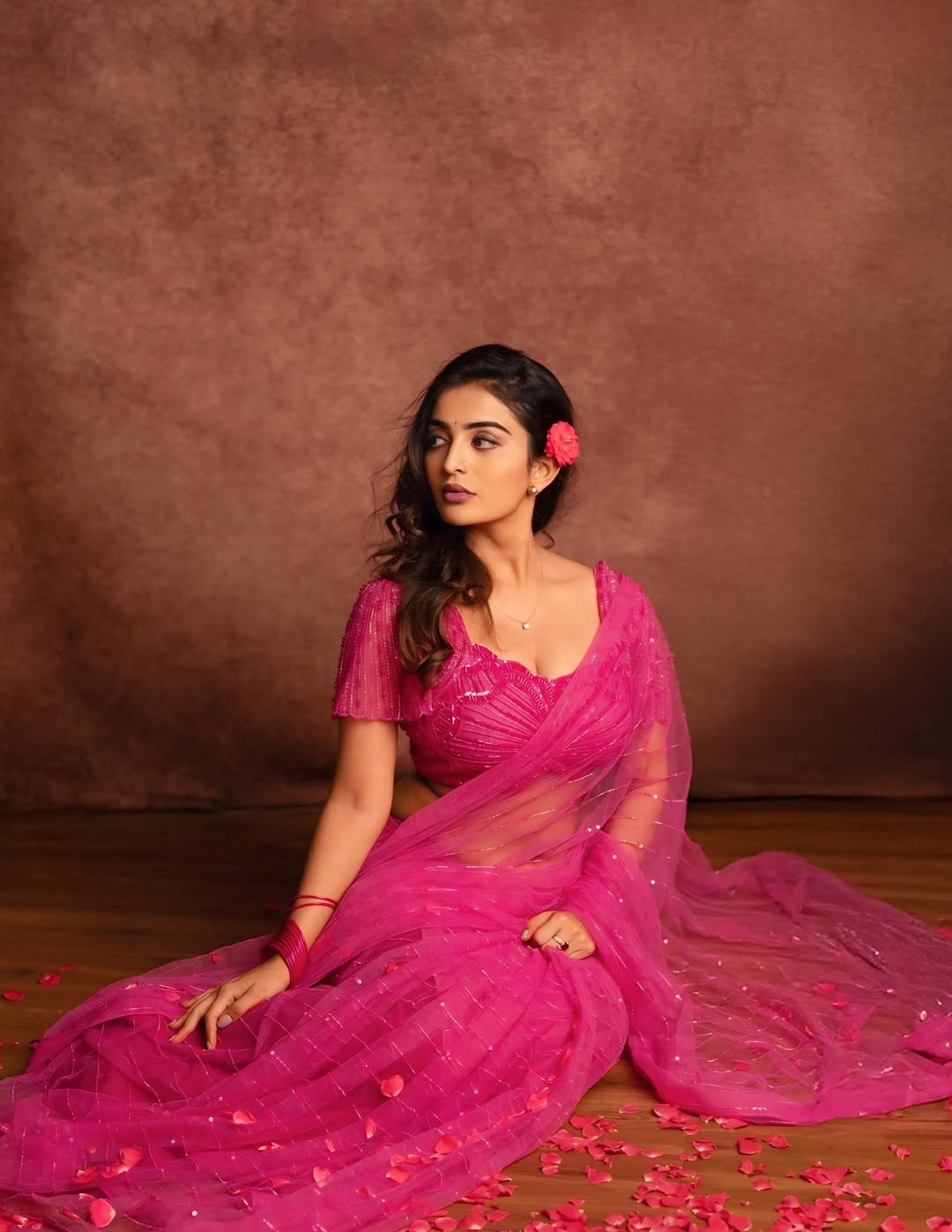 Ananya Nagalla In Chic Pink Fashion Look