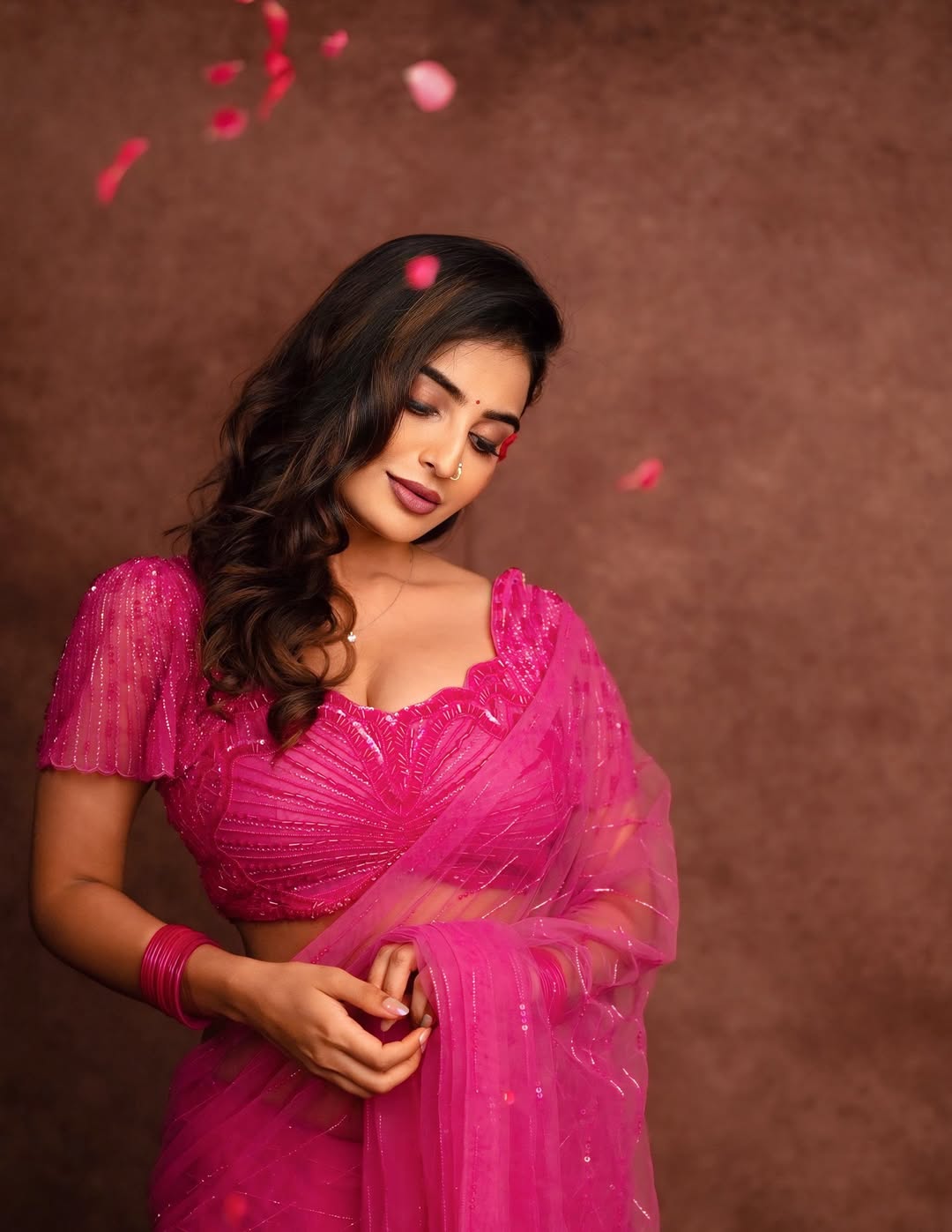 Ananya Nagalla Captures Hearts In Pink Glow