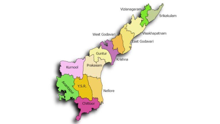 Andhra Pradesh district reorganization map