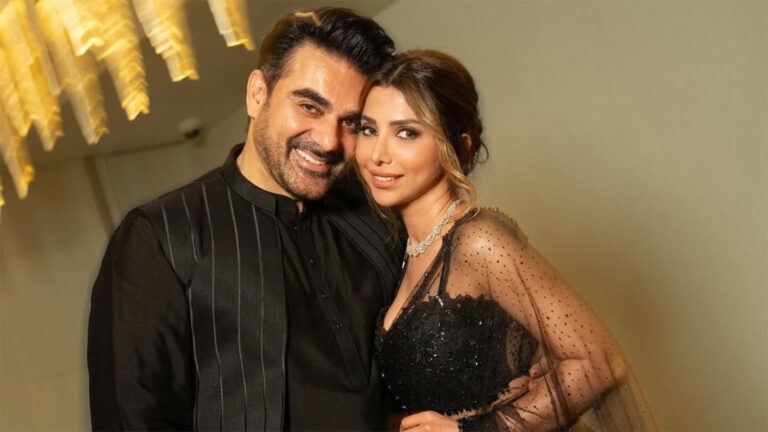 Arbaaz Khan with wife Sshura Khan in Mumbai