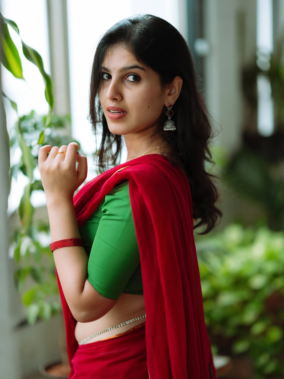Bhoomica Bold Desi Glam In Green Blouse