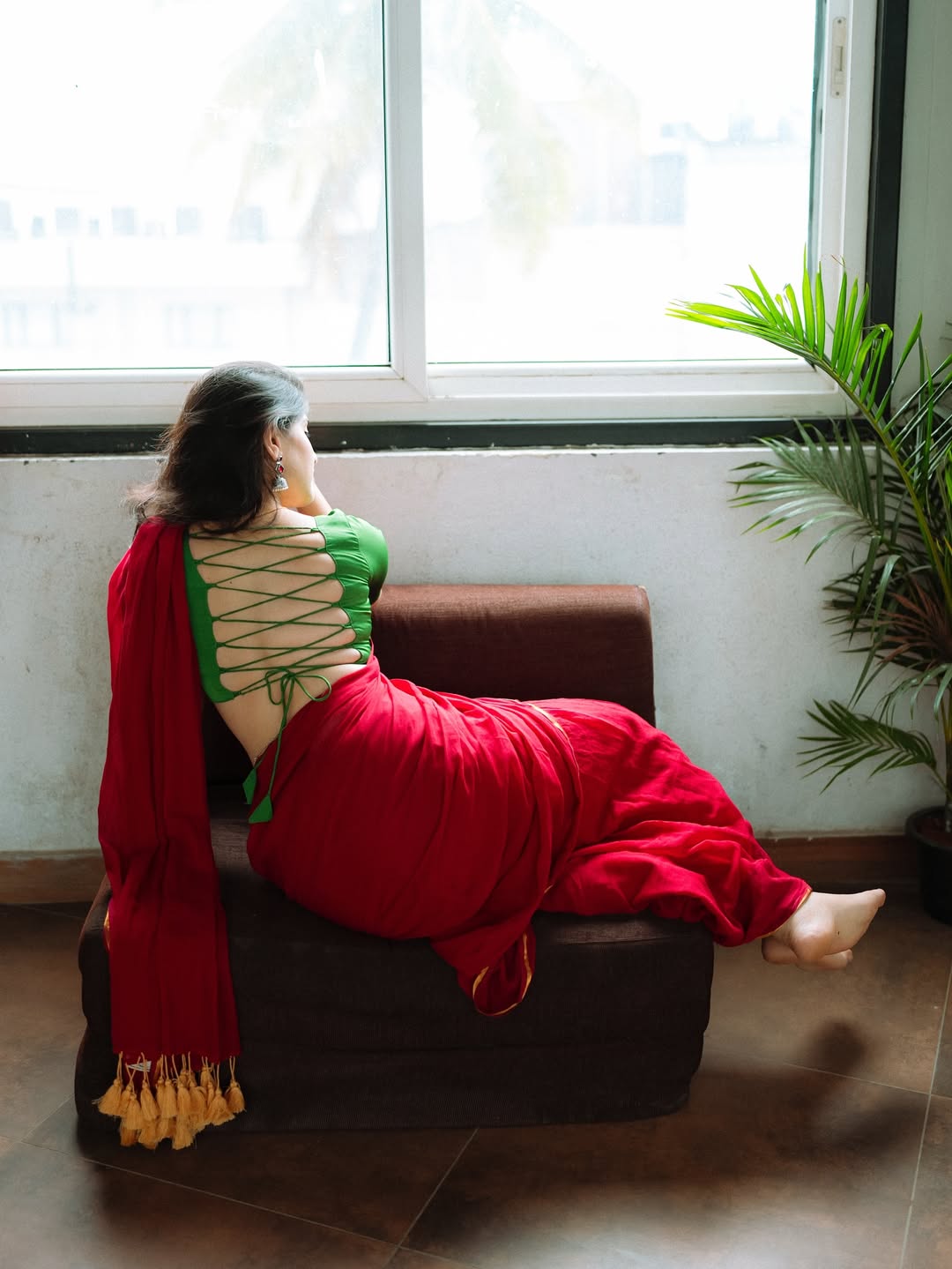 Bhoomica Radiant Look In Red Drapes