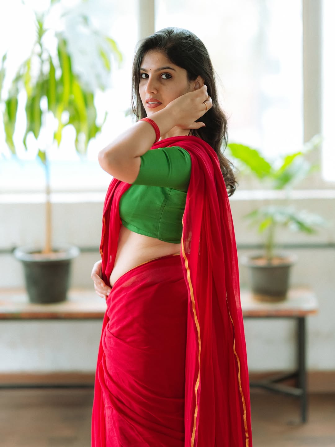 Bhoomica Hot Desi Fashion In Saree