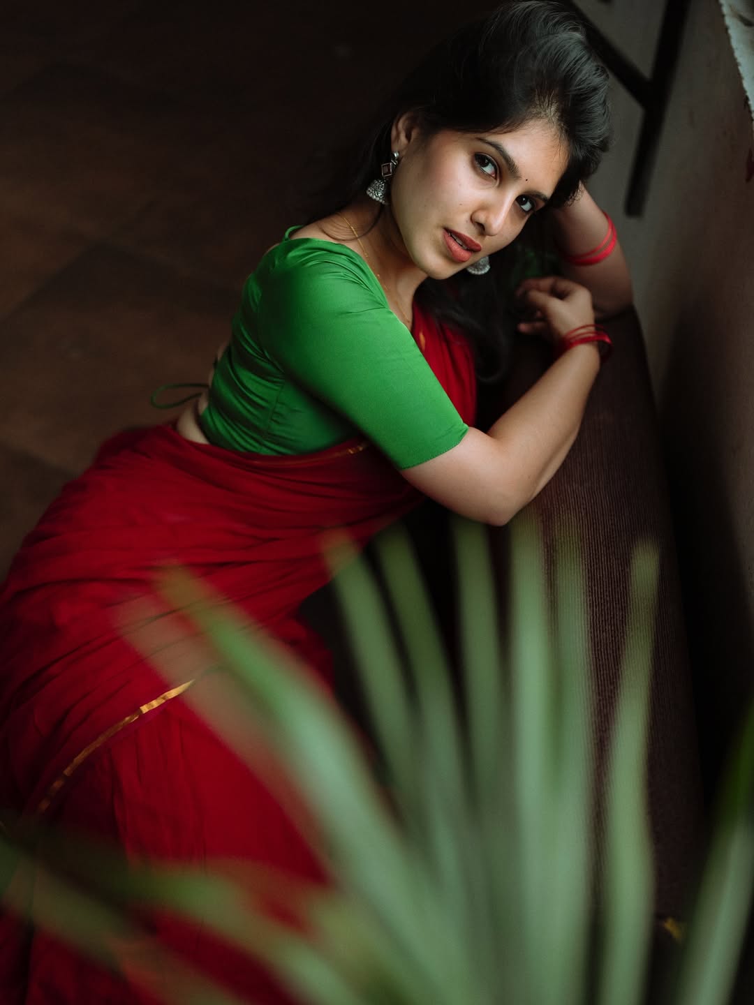 Bhoomica Slays In Green And Red Look