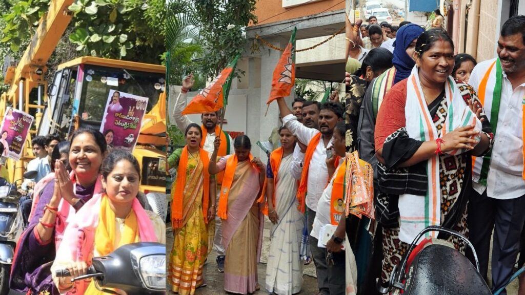 Candidates campaign in temples Jubilee Hills