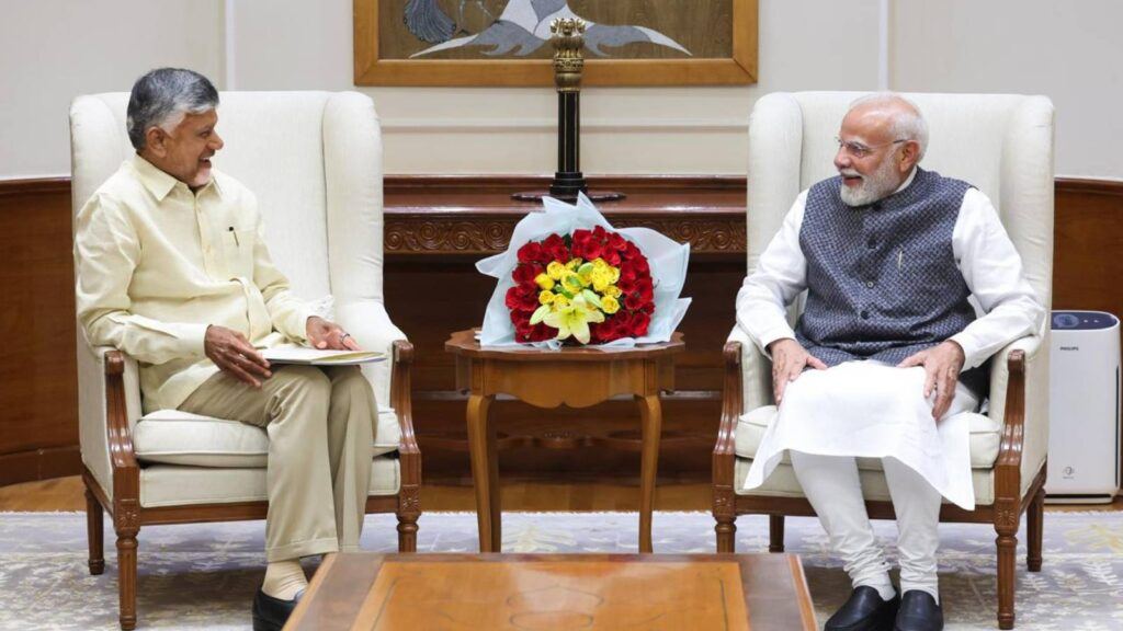 Chandrababu Naidu meets PM Modi in Delhi