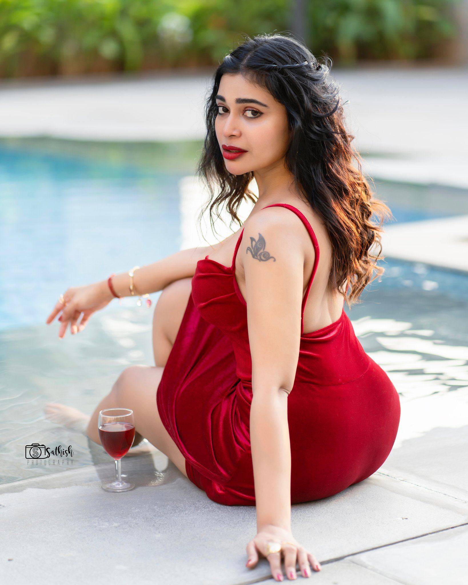 Dharsha Gupta Radiates Charm In Red Glam