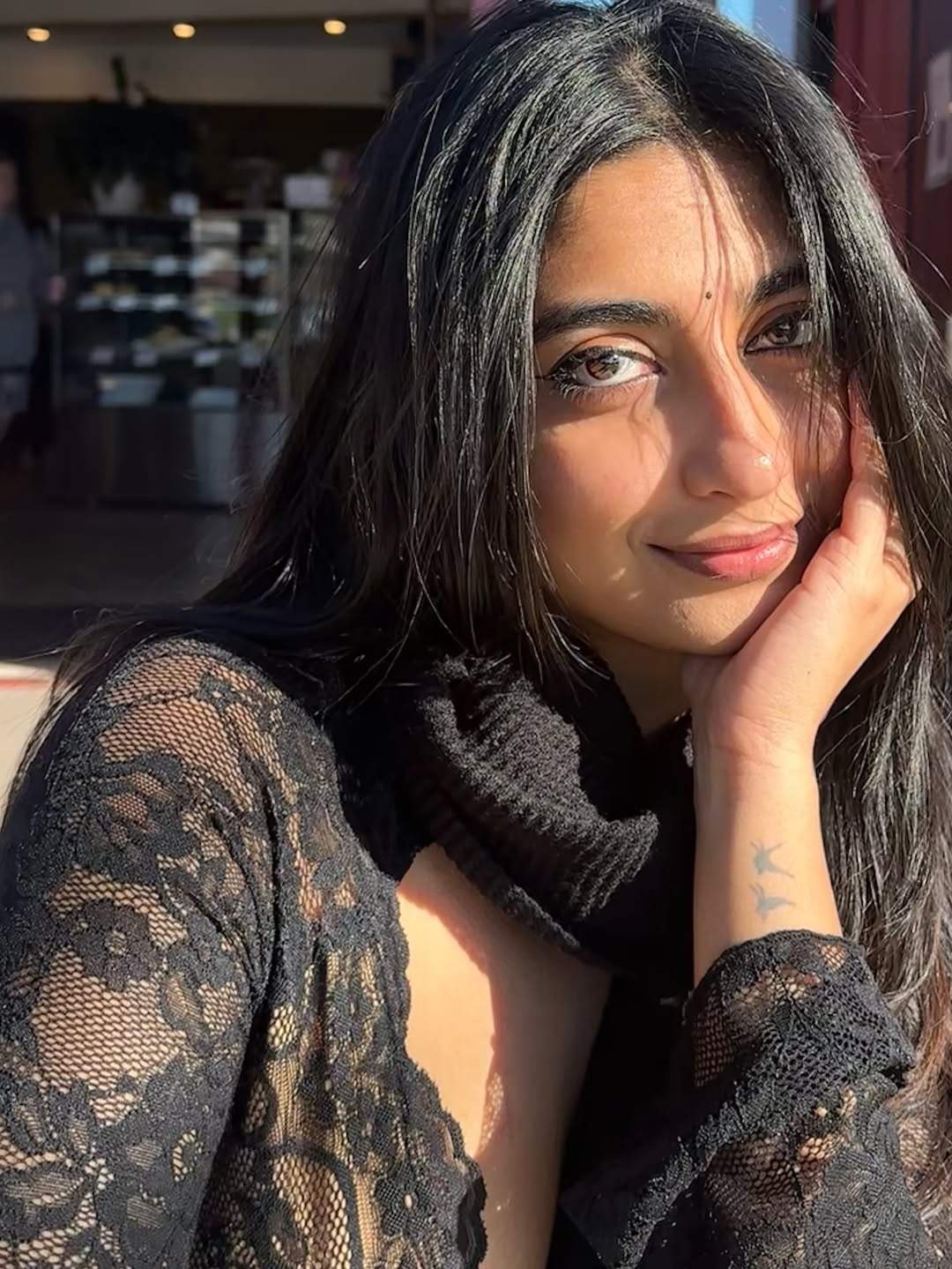 Drishtee Turns Heads In Black Lace Fit