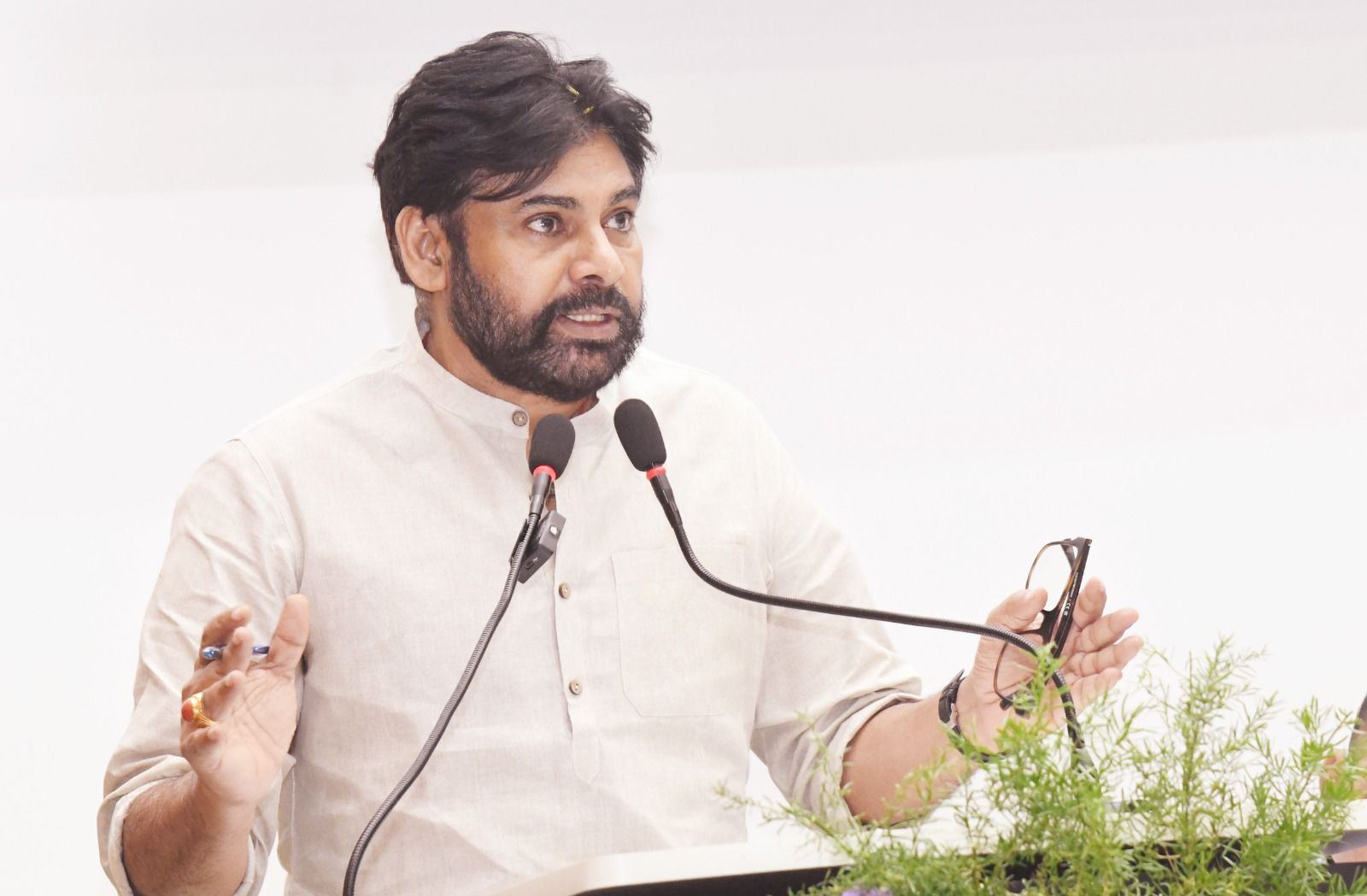 Pawan Kalyan’s Thoughtful Expression At Workshop