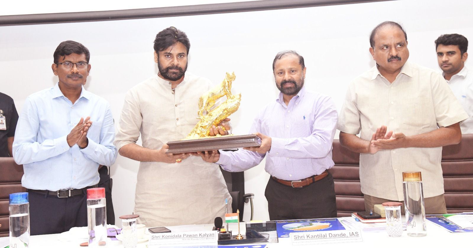 Forest Officers Join Pawan Kalyan In Green Pledge