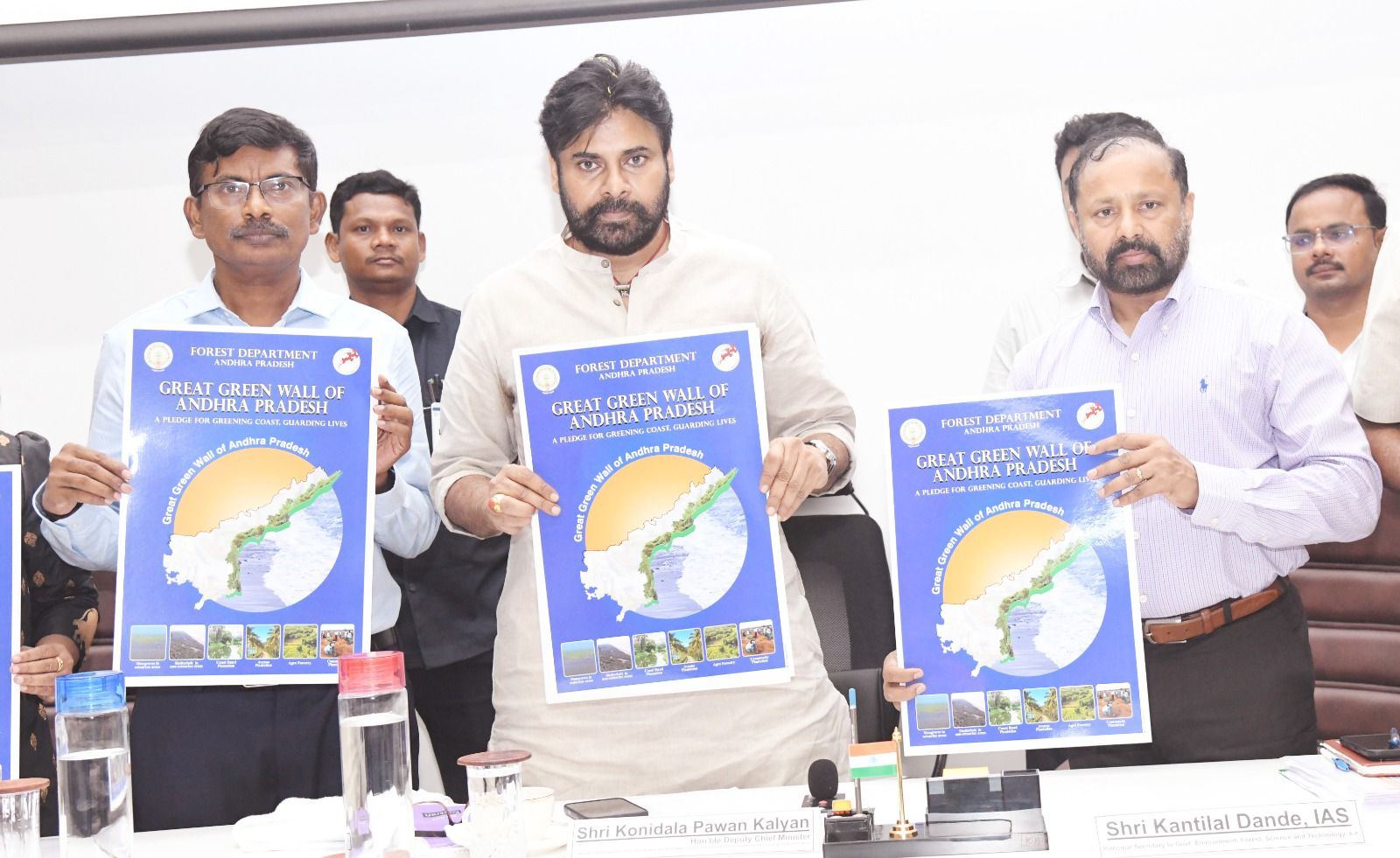 Forest Officers Join Pawan Kalyan In Green Pledge